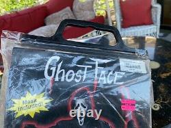 Rare Vintage Fun World SCREAM Stalker Ghost Face Mask Costume Halloween NOS 1997