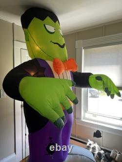 Rare Vintage Gemmy Inflatable Frankenstein Halloween Monster Walmart Lights Up