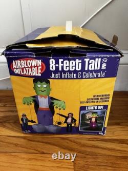 Rare Vintage Gemmy Inflatable Frankenstein Halloween Monster Walmart Lights Up