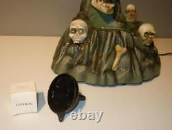 Rare Vintage Gemmy Skull Mountain Fog Machine Halloween Fogger Lights & Sounds