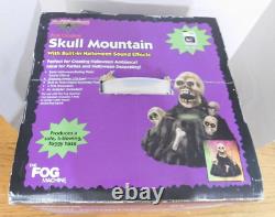 Rare Vintage Gemmy Skull Mountain Fog Machine Halloween Lights & Sounds