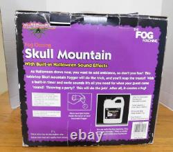 Rare Vintage Gemmy Skull Mountain Fog Machine Halloween Lights & Sounds