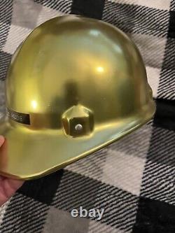 Rare Vintage Gold Jackson Hard Hat Construction Village People Halloween Costume