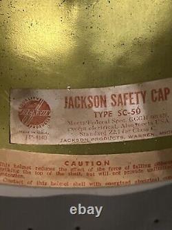 Rare Vintage Gold Jackson Hard Hat Construction Village People Halloween Costume