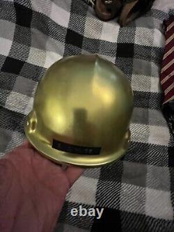 Rare Vintage Gold Jackson Hard Hat Construction Village People Halloween Costume