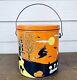 Rare Vintage Halloween Metal Pail Paint Can Size