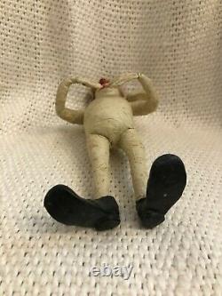 Rare Vintage Handmade Halloween Creepy Mummy Clown Figure L@@@@K