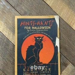 Rare, Vintage Hints & Hants For Halloween Book 1930s