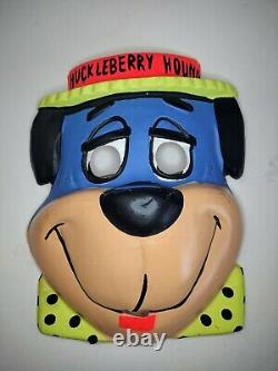 Rare Vintage Huckleberry Hound Ben Cooper Halloween Mask Hanna Barbera