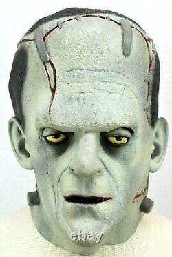 Rare Vintage Illusive Concepts Latex Vampire & Frankenstein Mask Full Head