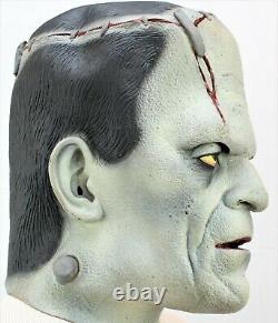 Rare Vintage Illusive Concepts Latex Vampire & Frankenstein Mask Full Head