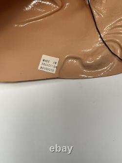 Rare Vintage Laurel and Hardy Plastic Masks by Bayshore Made In France Halloween