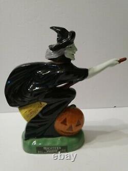 Rare Vintage Michter's Whiskey Witch Halloween Decanter Empty