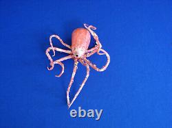 Rare Vintage Octopus Paper Papier Mache Candy Container Halloween Christmas