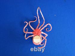 Rare Vintage Octopus Paper Papier Mache Candy Container Halloween Christmas