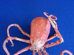 Rare Vintage Octopus Paper Papier Mache Candy Container Halloween Christmas