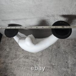 Rare Vintage Pottery Ghost Candle Holder Halloween Heavy Ghouls Haunted Decor