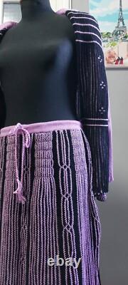 Rare Vintage Retro Antique Wardrobe Halloween Kyiv Ladies 1970-1980 Costume Blou