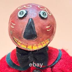 Rare Vintage Retro Halloween Bethany Lowe Dept 56 Figurine JOL Head Red Jacket