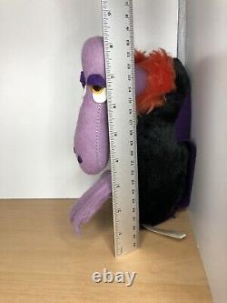 Rare Vintage Rushton Company Vulture Black Purple Bird 9 Tall Spooky Halloween