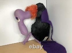 Rare Vintage Rushton Company Vulture Black Purple Bird 9 Tall Spooky Halloween