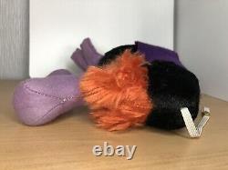 Rare Vintage Rushton Company Vulture Black Purple Bird 9 Tall Spooky Halloween