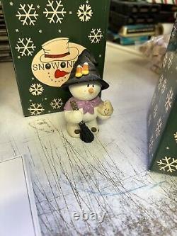 Rare Vintage Sarahs Attic Halloween Collection Snow Devil Frankensnow Pirate Mum