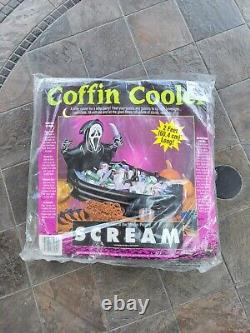 Rare Vintage Scream Ghost Face Coffin Cooler SEALED Fun World RARE