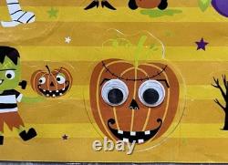 Rare Vintage Stickers Collectible Halloween Glitter Monsters Witch Vampire Bat