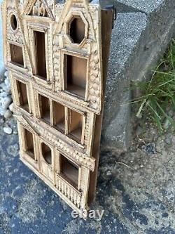 Rare Vintage Syroco Victorian Gothic House Photo Frame Haunted Halloween Shadow