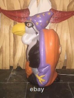 Rare Vintage TPI Halloween Lighted Blow Mold Buzzard Yard Decoration