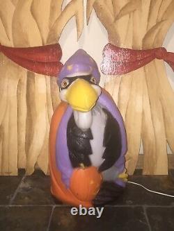 Rare Vintage TPI Halloween Lighted Blow Mold Buzzard Yard Decoration