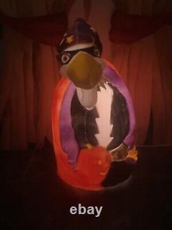 Rare Vintage TPI Halloween Lighted Blow Mold Buzzard Yard Decoration