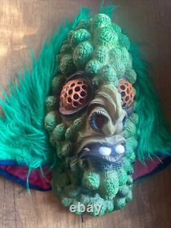 Rare Vintage The Fly Monster Halloween Mask Costume Jeff Goldblum FUN WORLD