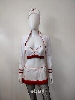 Rare Vintage Trashy Lingerie Sexy Nurse Costume Halloween Cosplay