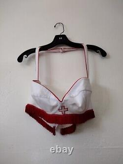 Rare Vintage Trashy Lingerie Sexy Nurse Costume Halloween Cosplay