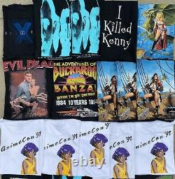 Rare Vintage Vtg 90's Y2k Movie Anime Dead Stock T-shirt Lot Of 27 Mixed Sizes