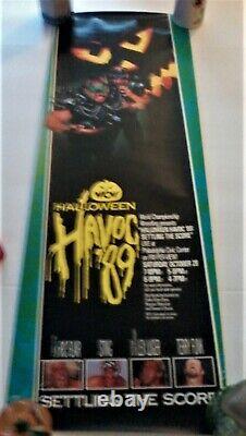 Rare Vintage WCW Halloween Havoc 89 SETTLING THE SCORE, Flair, Sting, Lugar