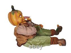 Rare Vintage Whimsical Halloween Art Pumpkin Head Winward Doll