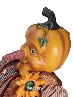 Rare Vintage Whimsical Halloween Art Pumpkin Head Winward Doll