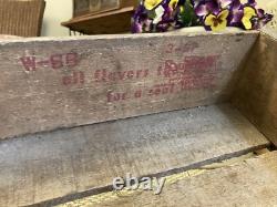 Rare Vintage Wooden Soda Crate Trick R Treat Elgin Illinois Box? Halloween Box