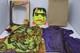 Rare Vtg 1963 Ben Cooper Frankenstein Halloween Mask Costume Spook Town With Box