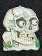 Rare Vtg 1980s Artform Plastic Halloween Skeleton Skull Wall Decor Vacuform Old