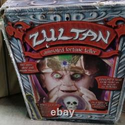 Rare Vtg GEMMY ZULTAN Animated Fortune Teller 2005 Halloween Prop NIB