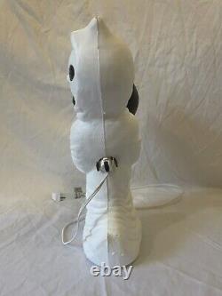 Rare Vtg Halloween General? Foam Plastic Corp Blow Mold Light Ghost Cat Head 13