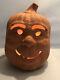 Rare Vtg. Holland Molds Large Ceramic Halloween Pumpkin Jack O Lantern Light
