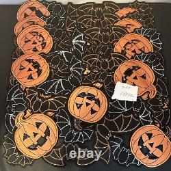 Rare vintage Halloween vintage Placemats pumpkins bats set of 5