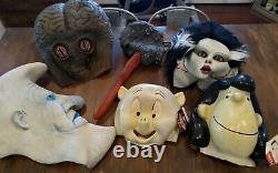 Rare vintage illusive concepts halloween mask licensed character lot