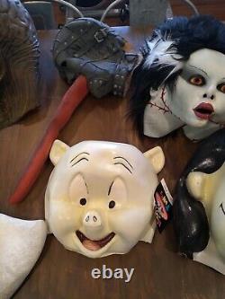 Rare vintage illusive concepts halloween mask licensed character lot