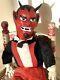 Rare Vintage Rubber Face Devil Rushton Gund Doll Toy Halloween 1950's